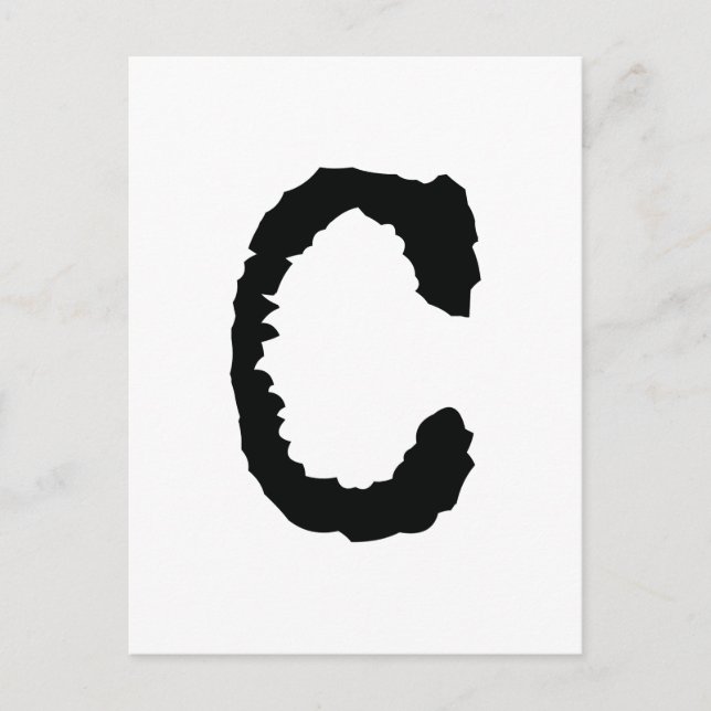 Letter C Postcard (Front)