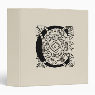 Letter C Vintage Celtic Knot Monogram Binder
