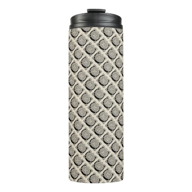 Letter C Vintage Celtic Knot Monogram Thermal Tumbler (Front)