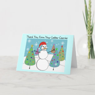Letter Carrier Postal Worker Holiday Card