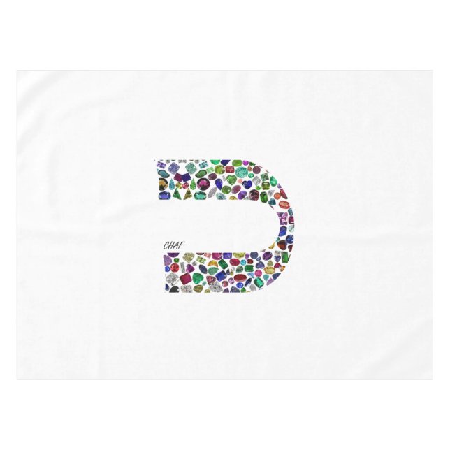 Letter 'CHAF' Tablecloth (Front (Horizontal))