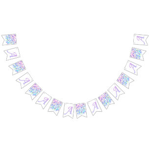 Letter Confetti "A" Bunting Flags
