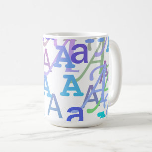 Letter Confetti "A" Coffee Mug