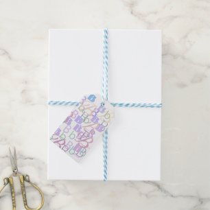 Letter Confetti "B" Gift Tags