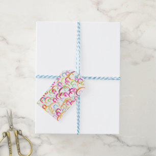 Letter Confetti "C" Gift Tags