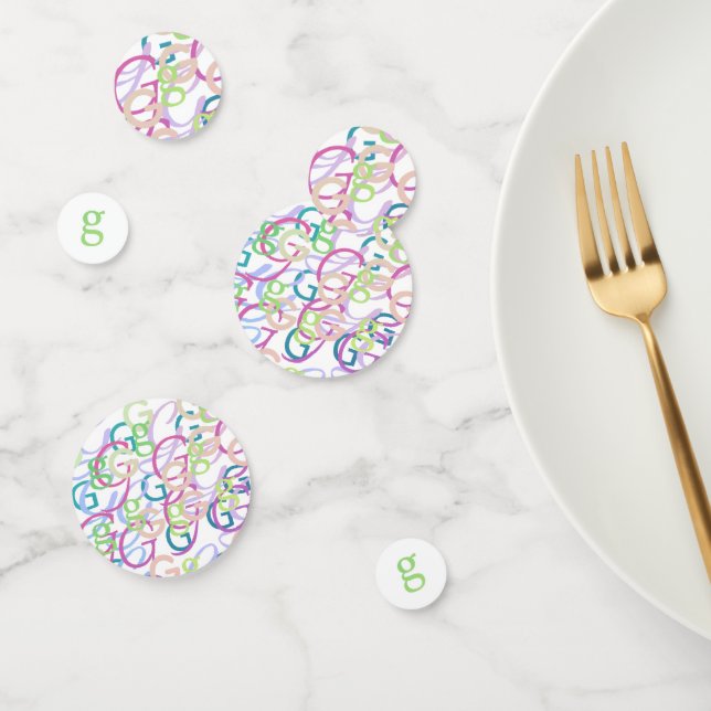 Letter Confetti "G" (Group)