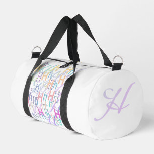  Letter Confetti "H"  Duffle Bag