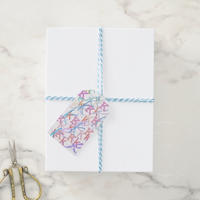 Letter Confetti "K" Gift Tags (With Twine)