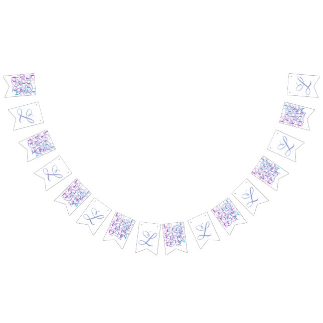 Letter Confetti "L" Bunting Flags (All)