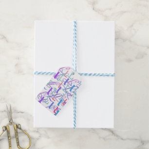Letter Confetti "L" Gift Tags