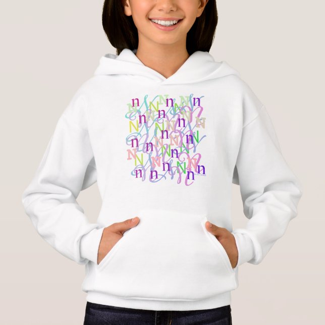 Letter Confetti "N"  (Front)