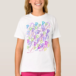 Letter Confetti "P" T-Shirt