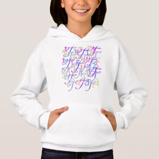 Letter Confetti "T"  (Front)