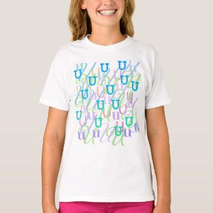Letter Confetti "U" T-Shirt