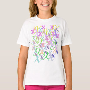 Letter Confetti "X" T-Shirt
