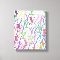 Letter Confetti "Y"