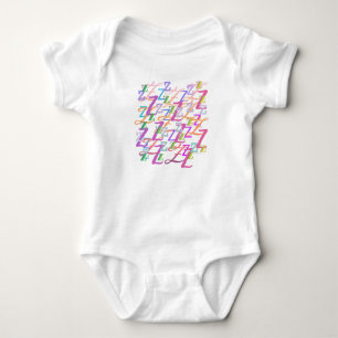 Letter Confetti "Z" Baby Romper