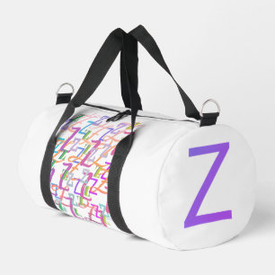  Letter Confetti "Z"  Duffle Bag
