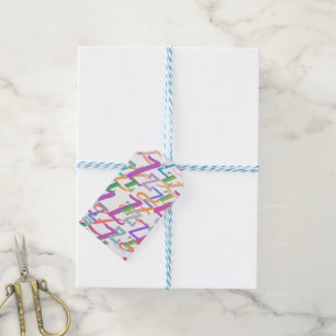 Letter Confetti "Z" Gift Tags