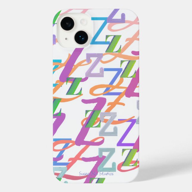 Letter Confetti "Z" iPhone Case (Back)