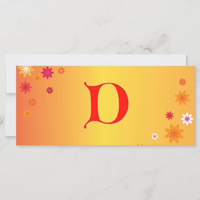 Letter D Book Mark (Front)