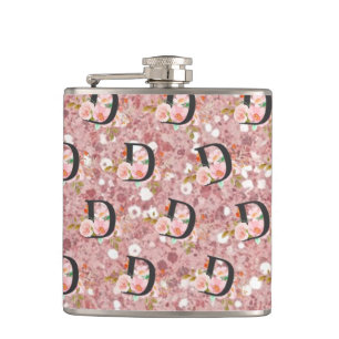 Letter D Hip Flask