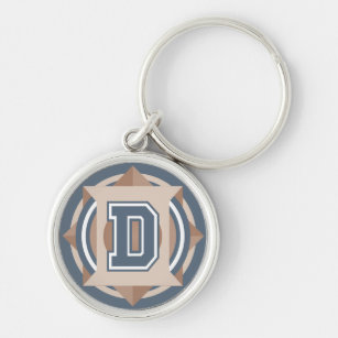 Letter "D" Initial Keychain