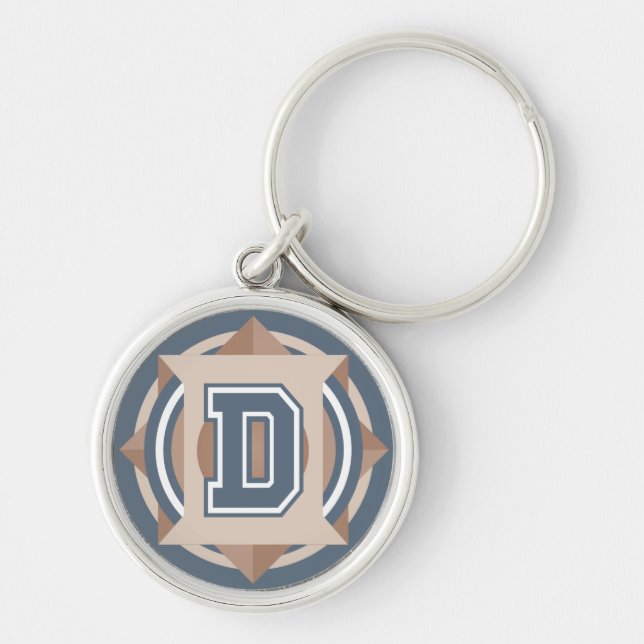 Letter "D" Initial Keychain (Front)