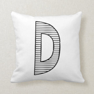 Letter D, Initial Pillow