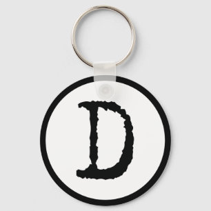 Letter D Keychain