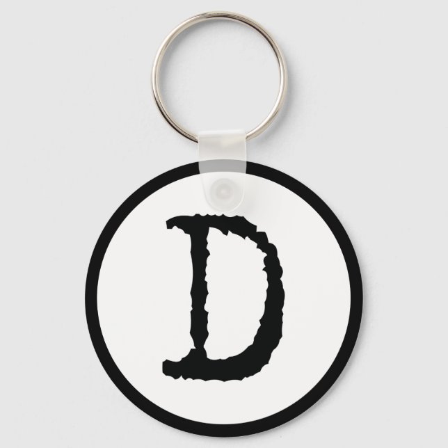 Letter D Keychain (Front)