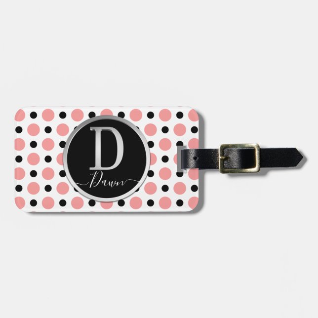 Letter D Luggage Tag (Front Horizontal)