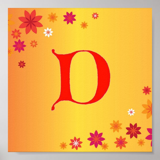 Letter D Poster (Front)