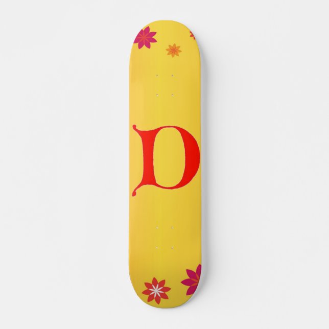 Letter D Skateboard (Front)