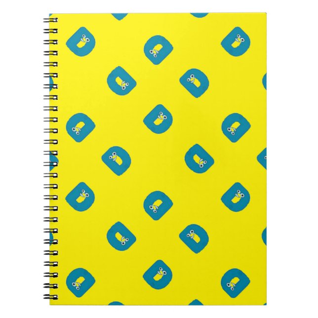 Letter D yellow Notebook (Front)