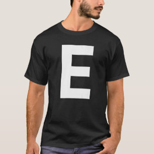 Letter E alphabet matching halloween party  team T-Shirt