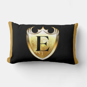 Letter E Capital Alphabet Lumbar Pillow