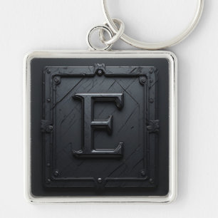 ⚔️ Letter E Gothic Monogram Gift For Him 🔑 Keychain