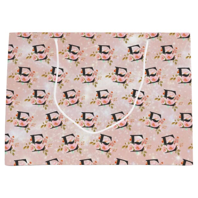 Letter E Large Gift Bag (Front)