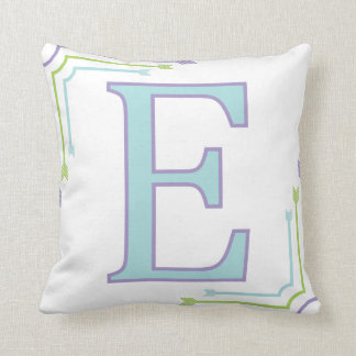 Letter E - Monogram Pillow