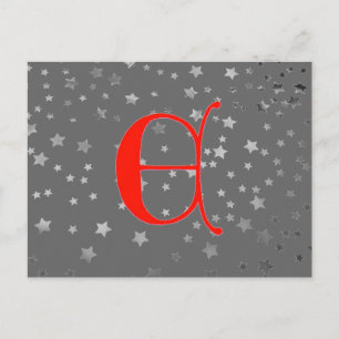 Letter E Postcard