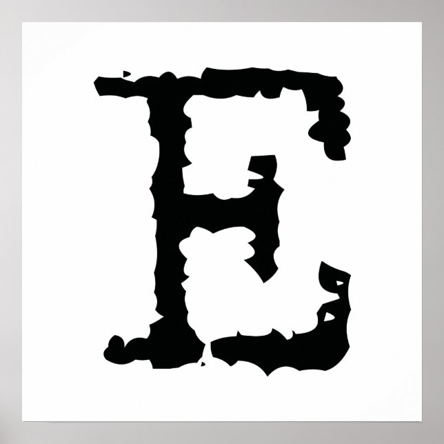Letter E Poster (Front)