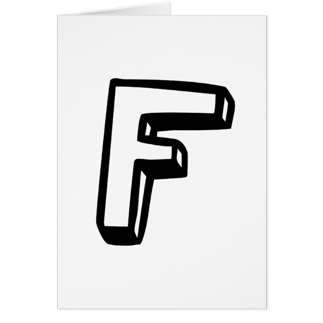 Letter F (Front)