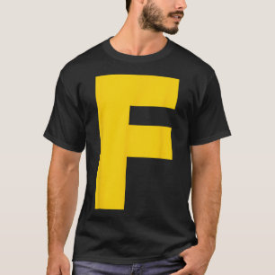 Letter F Chipmunk Group Matching Halloween Costume T-Shirt