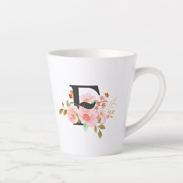 Letter F Latte Mug (Right)