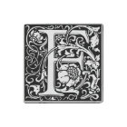 Letter F Medieval Monogram Art Nouveau