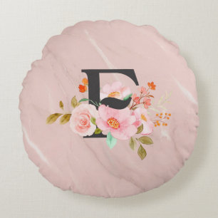 Letter F Round Pillow