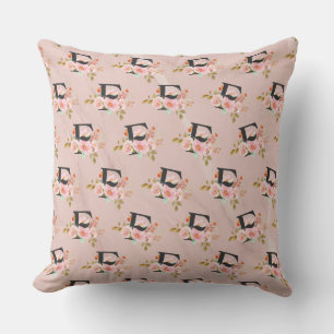 Letter F Throw Pillow