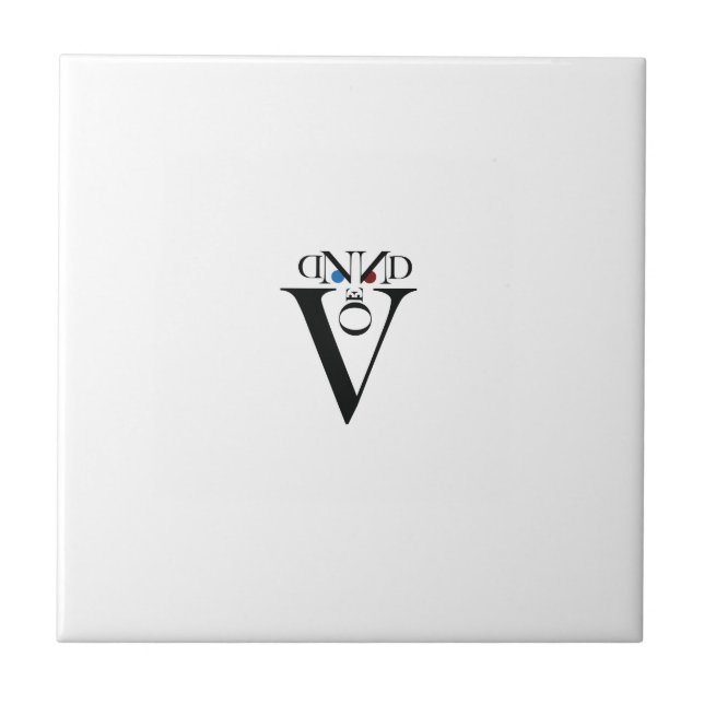 Letter Face Ceramic Tile (Front)