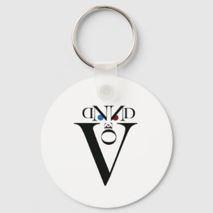 Letter Face Keychain